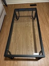 Glass top coffee table in Oswego, Illinois