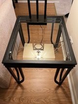 Two glass top end tables in Oswego, Illinois
