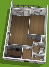 Bright 2.5-Room Apartment with Underground Parking in Stuttgart, GE