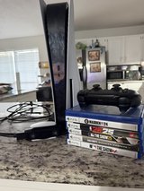 ps5 with games and camera in Fort Polk, Louisiana