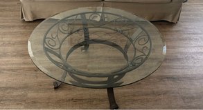 Glass and iron coffee table in Plainfield, Illinois