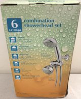 New! Conair Home 6 Setting fixed mount chrome Dual Shower Head Set in Naperville, Illinois