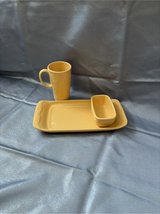 Longaberger Butternut Color Pottery Set in Plainfield, Illinois