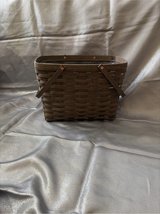 Longaberger Dark Brown Magazine Basket in Bolingbrook, Illinois