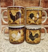 Sakura Retro Rooster Mugs Set of 4 in Houston, Texas