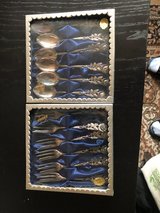 Silver plated Antiko "Rose design" fork & spoon sets 100 grams fine silver in Ramstein, Germany