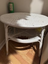 vintage Wicker table in Aurora, Illinois
