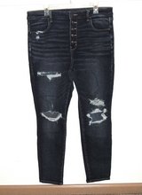 American Eagle Button Fly Next Level Stretch High Rise Waist Skinny Jegging 18 in Morris, Illinois