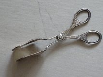 pastry tongs, vintage, posibl. silverpl.rich decor, fr. inharidence in Ramstein, Germany