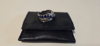 Harry Winston Platinum, Sapphire, and Diamond River Ring--Sale or Trade in Alamogordo, New Mexico