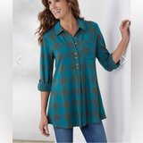 New Plaid XL Tunic Top - Soft Surroundings in Naperville, Illinois