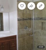 Glass shower stall in Aurora, Illinois