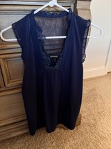Express navy blue lace blouse tank in Warner Robins, Georgia