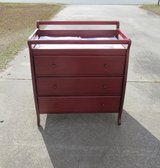 changing table dresser w/easy glide drawers/ 3'L - 23"W - 38"T/used -like new condition in Warner Robins, Georgia