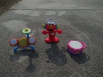 toy toddler baby /Elmo n drum set electronics work all 3 pcs -sold as set for$12.oo or$8.oo each in Byron, Georgia