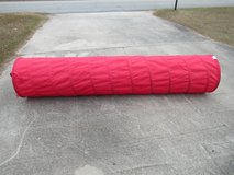 play tunnel heavy duty canvas material 104"L - 22"R / all red/ like new in Byron, Georgia