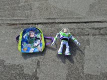 buzz lightyear posable n electronics work with backpack like new in Byron, Georgia