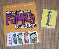 Vintage 2002 World's Greatest Family Card Games Book and NEW Deck of Cards in Oswego, Illinois