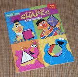 NEW Vintage 2005 Sesame Street Name Those Shapes Wipe Off Workbook in Joliet, Illinois
