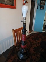 Red and black lamp 25 inches tall in Alamogordo, New Mexico