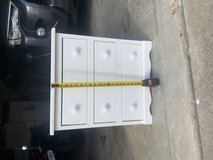 White bed side table, solid pine in Warner Robins, Georgia