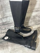 ? Brand-New Giani Bernini Black Leather Knee-High Boots – Size 5 in Kingwood, Texas