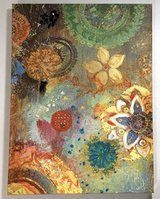 Wall Art Abstract textured Flower / Floral Canvas - 18"W x 24"H *EUC* in Joliet, Illinois