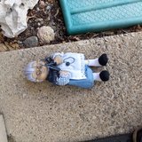 Grandma knitting doll in Chicago, Illinois