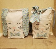 Canvas Easter Bunny Drawstring Tote Bags in Houston, Texas
