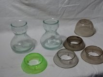 glases and trays to grow hyacinths in Ramstein, Germany