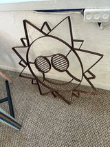 Wrought iron sun ornament in Alamogordo, New Mexico