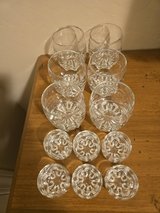 Set of 6 shot glasses and 6 matching whiskey glasses in Alamogordo, New Mexico
