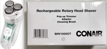 New! Conair Rotary Head Rechargeable Shaver w/ Pop Up Trimmer in Bolingbrook, Illinois