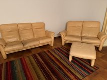 Leather Sofa Set in Ramstein, Germany