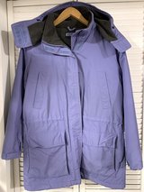 Lands End purple Car Coat / Hooded Jacket - Women's Medium / Large - *EUC* in Naperville, Illinois