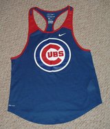 The Nike Tee Dri-Fit Athletic Chicago Cubs MLB Racer Back Tank Top Woman's Small in Joliet, Illinois