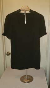 Women's Black Short Sleeve Blouse/Top (S) in Sacramento, California