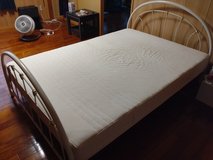 Bedframe with optional mattress, topper and memory foam pillow in Okinawa, Japan