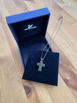 Swarovski Cross Jet Pendant Necklace – Black Pavé Crystals in Camp Lejeune, North Carolina