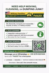 Need Help Moving, Cleaning, or Dumping Junk? in Ramstein, Germany