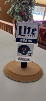 Vintage 1980's CHICAGO BEARS MILLER LITE ACRYLIC BEER TAP HANDLE in Brookfield, Wisconsin