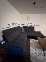 super comfy L Couch with bed feature in Stuttgart, GE