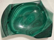 Vintage MCM Malachite Stone Ashtray Bowl / Dish *1 tiny chip in Bolingbrook, Illinois