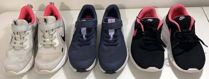 Nike Size 2Y Youth / Girls Running / Gym Shoes 3 pairs - $10 for ALL in Bolingbrook, Illinois