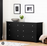 6 Drawer Double Dresser for Adults – Black in Kingwood, Texas