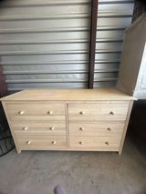 6 Drawer Double Dresser for Adults Wood – Beige in Kingwood, Texas