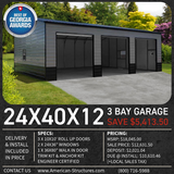 3 bay garage in Gainesville, Georgia