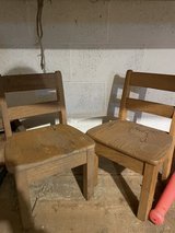 Vintage Wooden Chairs - 2 Child Size in Joliet, Illinois