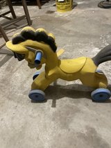 1960’s Plastic Yellow Child’s Ride on Horse in Joliet, Illinois