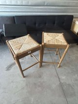 French Design 1950s Wooden High Stools – NEW in Houston, Texas